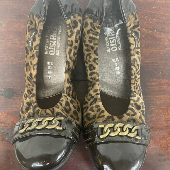 Mephisto ballet flat animal print air relax slip on womens 8+8 1/2 comfort shoe - Picture 3 of 14